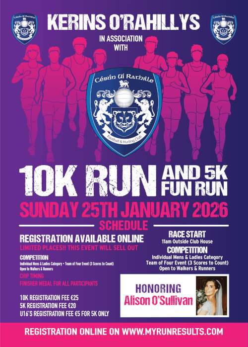 Kerins O Rahillys GAA Club Annual 10Km & 5Km